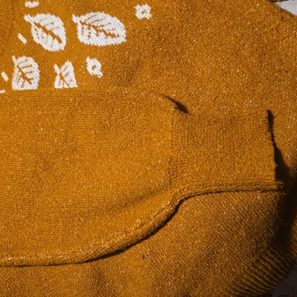 Maurices Faire Isle Leaf Mock Neck Sweater - Picture 4 of 6